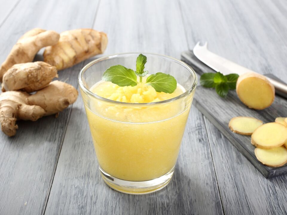Drinking ginger with mint is a delicious way to increase male potency