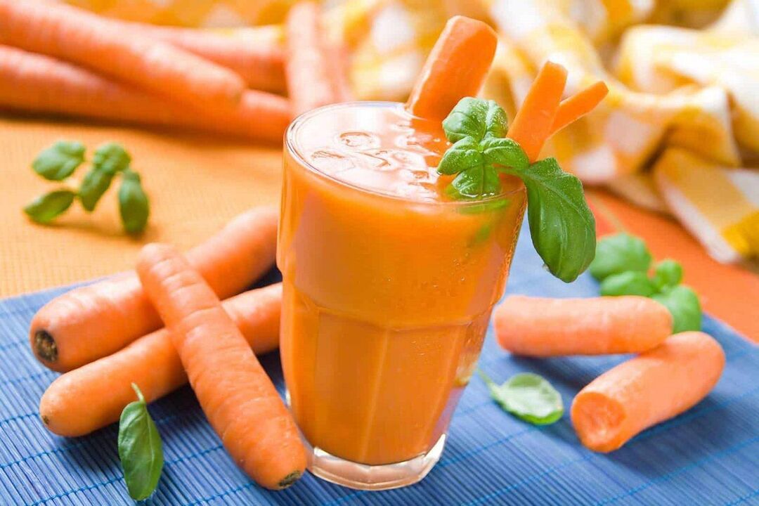 carrot juice to improve strength