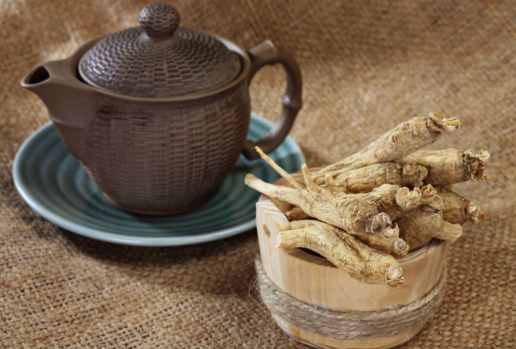 decoction of ginseng and cinnamon in honey to improve strength